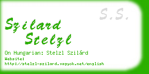 szilard stelzl business card